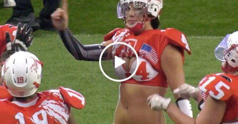 LFL lingerie Player Busts out Drake's Kiki Dance During a Game