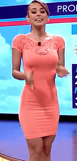 Sexy Weather Girl Red Dress