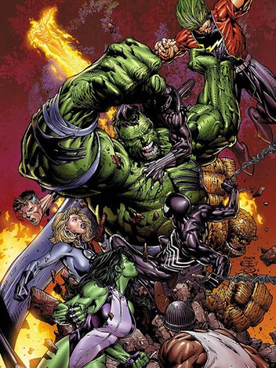 16 times the Marvel Universe trembled under the Hulk's big ass feet