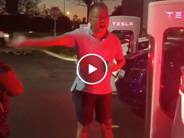 Two Tesla owners throw temper tantrums at charging station, and life must be SO hard (Video)