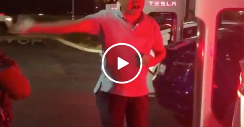 Two Tesla owners throw temper tantrums at charging station, and life must be SO hard (Video)