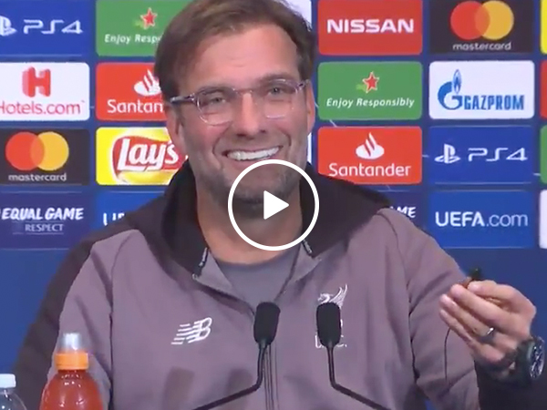 Liverpool F.C. coach gets a little too excited over a translator's voice (Video)