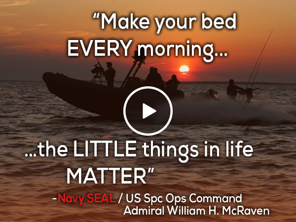 us navy seal speech make your bed