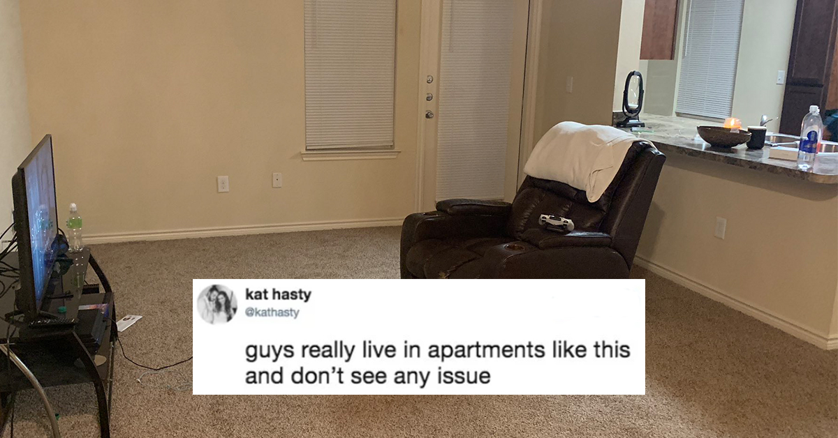 single guy living room meme
