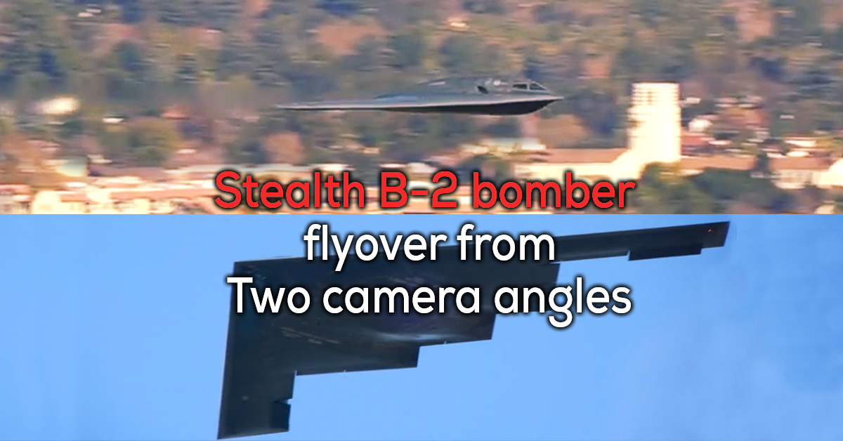 Fly Over B-2 Bomber Spirit Rose Bowl 2019 Videos Photos GIFs TheChive