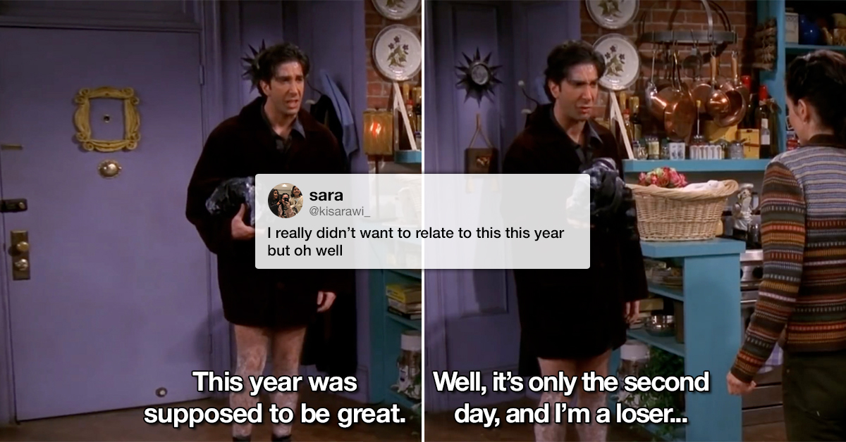 We can all relate to this Ross Gellar meme two days into the New Year