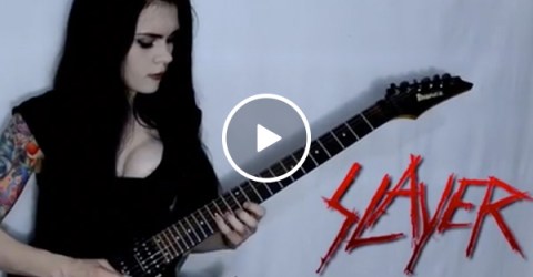 A super attractive girl crushing Slayer? Yes please! (Video)