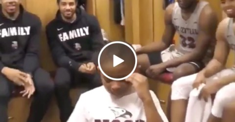 Coach's son breaks down when he learns the seniors are leaving (Video)