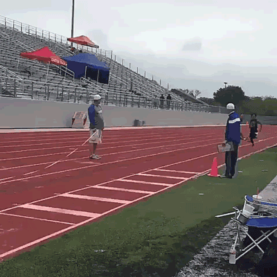 People earning the Gold in Track and Failed