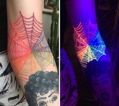 Epic ultraviolet tattoos that are a bright new future
