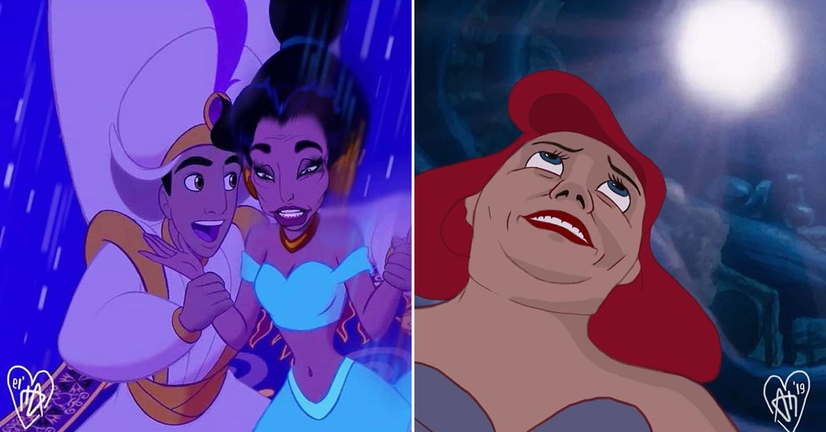 Disney Princesses Reimagined Taking More ‘realistic Photos Of Themselves