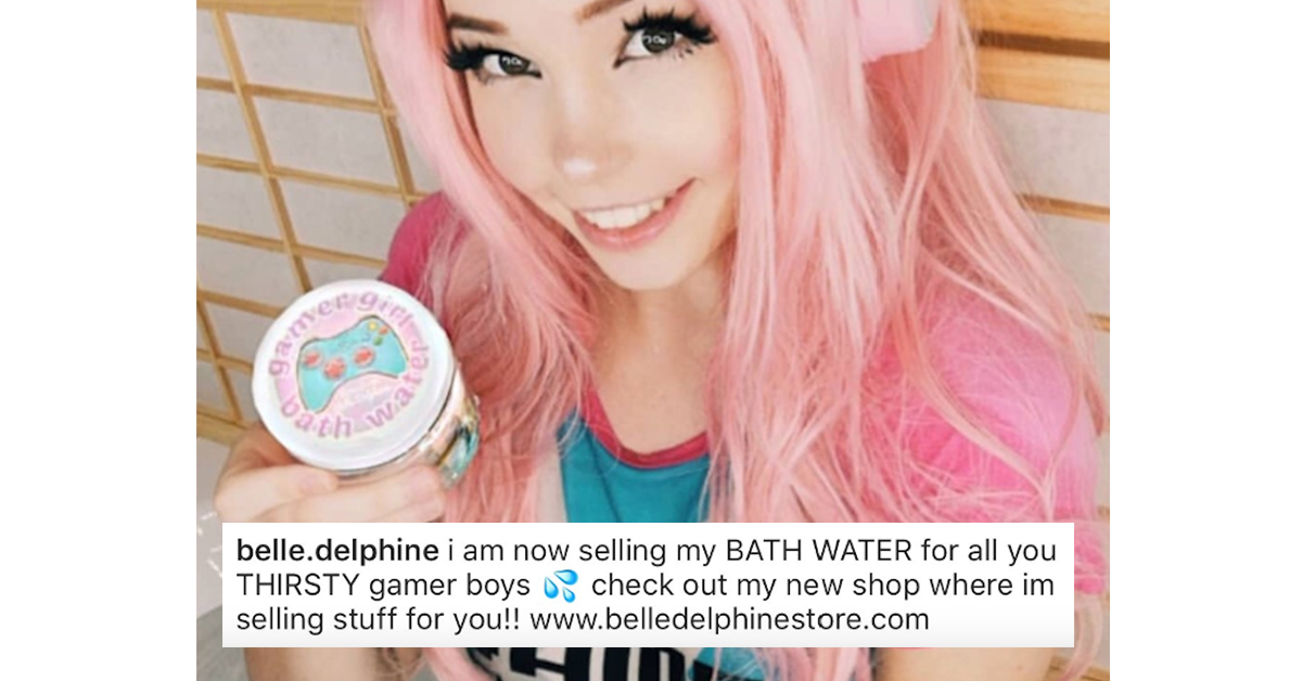 People Are Actually Drinking Belle Delphine's Bathwater