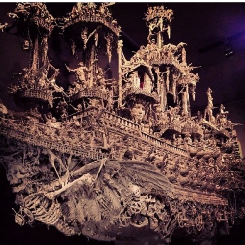 ghost ship takes 15 months of hand carved details by insane artist jason stieva 1 Ghost Ship takes 14 months of hand carved details by insane artist: Jason Stieva (22 Photos)