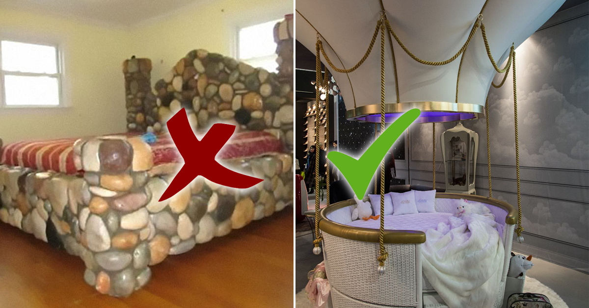 Bedrooms that range from terrifying, to bizarre, to living the dream