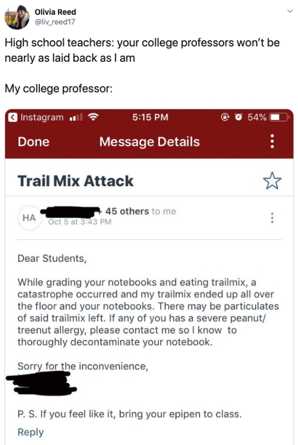 Ridiculous College Emails From Professors And Students