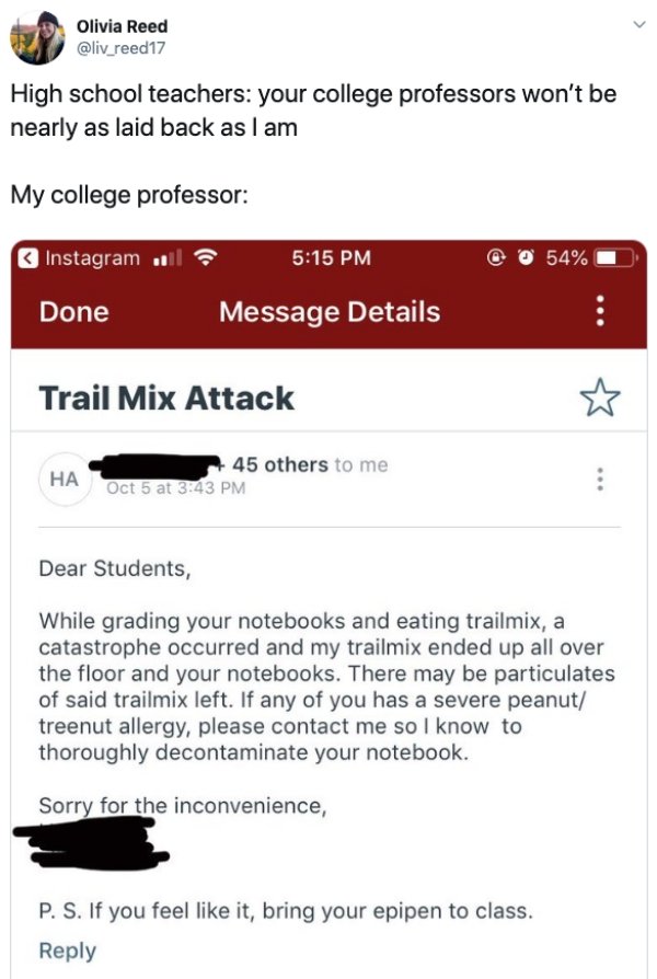 Worst Student Email Examples Ridiculous College Emails From Professors And Students