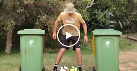 This kid is a magician with his feet (Video)