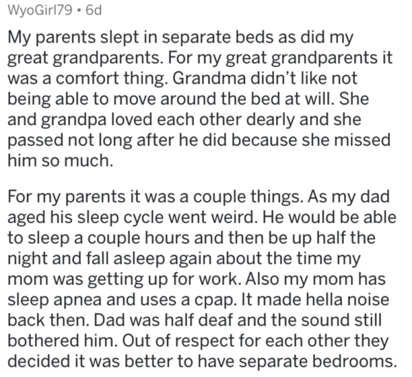 Happy couples explain why they sleep in separate beds