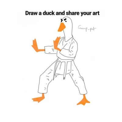 Featured image of post Draw A Duck And Share Your Art Draw the duck s neck to connect its face with its body