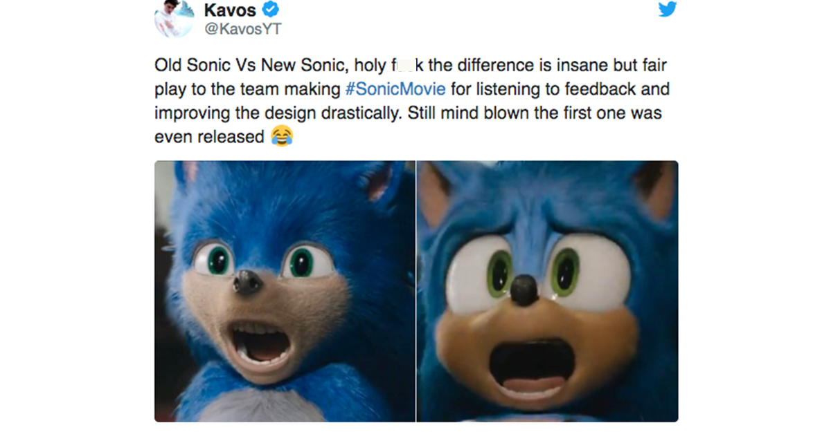 Fans approve of the 'Sonic The Hedgehog' redesign