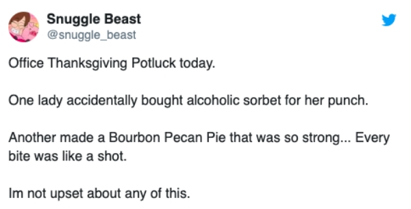 Tweets from people sharing the worst Thanksgiving fails