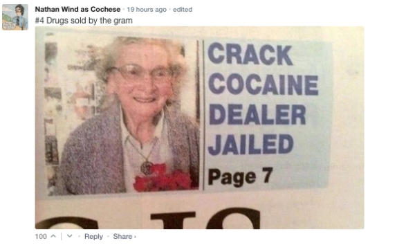 A silly & perfectly crafted bunch of fun comments
