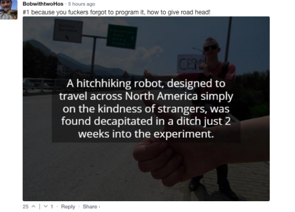 A silly & perfectly crafted bunch of fun comments