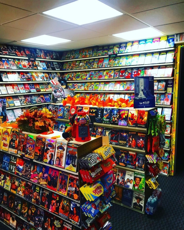 Nick Collins has nostalgically recreated Blockbuster in his basement