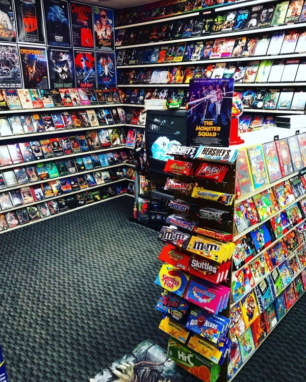 Nick Collins has nostalgically recreated Blockbuster in his basement