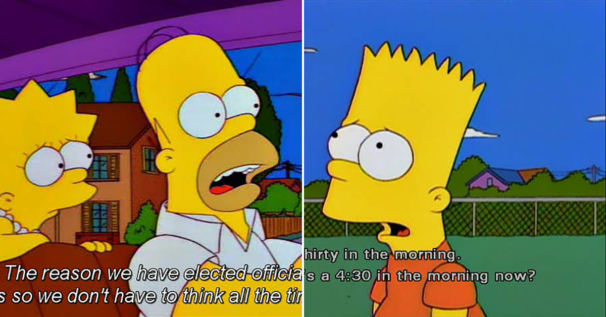 Funny Quotes From The Simpsons And Homer Bart Marge And Lisa