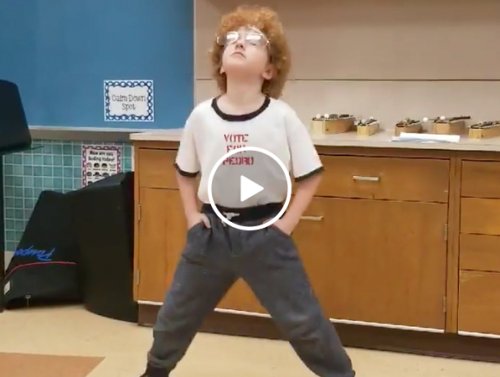 Flippin' sweet little kid nails the dance from 'Napoleon Dynamite' (Video)