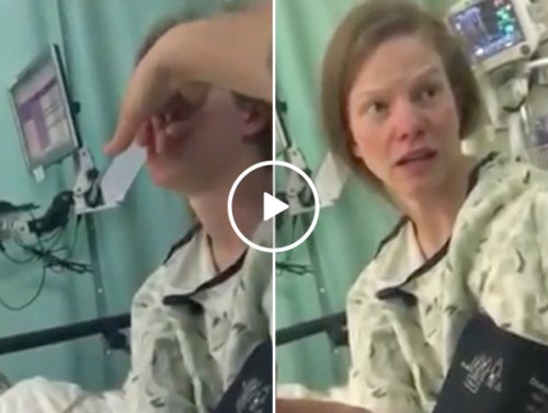 Girl gets out of surgery, boyfriend promptly steals her nose (Video)