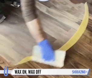 Staining and filling a wooden floor : r/oddlysatisfying