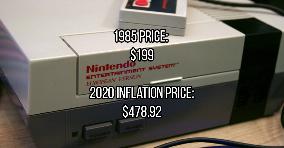 The cost of every major game console adjusted for inflation theCHIVE