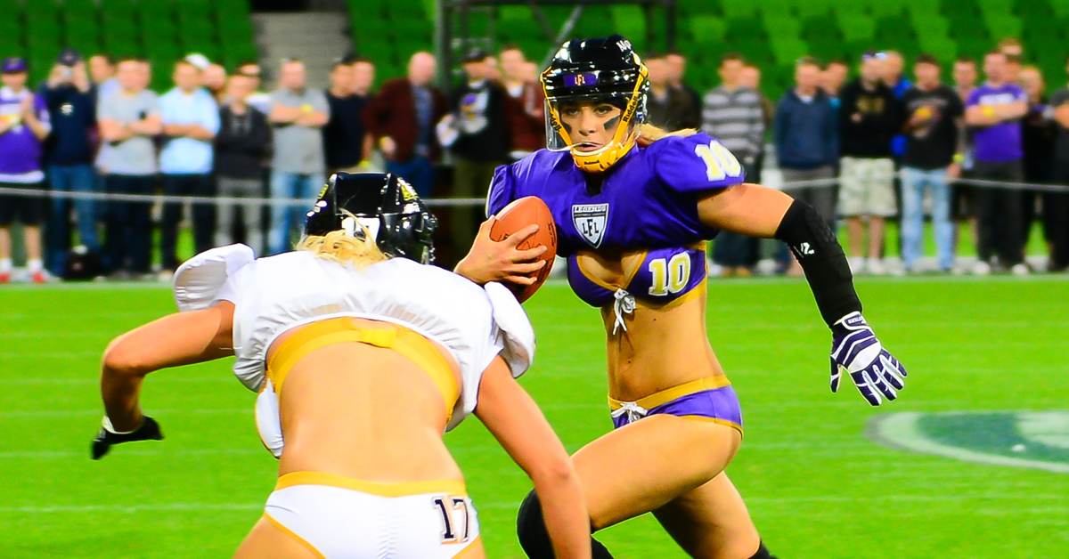 A reminder the Lingerie Football League was a thing