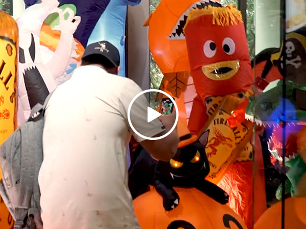 We petrified John for Halloween and it was so, so worth it (Video)