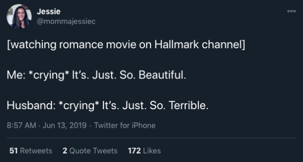Hallmark Movie Tweets we can all secretly relate to