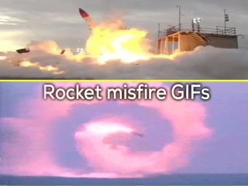 Missile FAIL GIFs Rockets Mis-Fire Best Compilation Funny Bad Weapons.