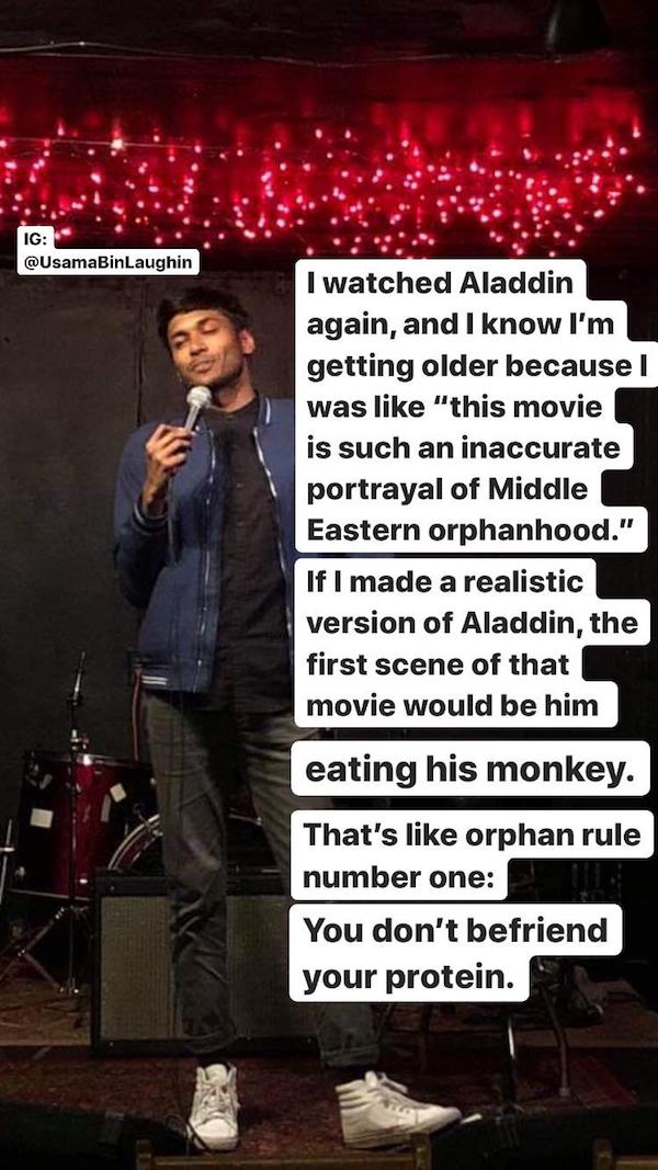 Standup comedy one-liners that had us in stitches