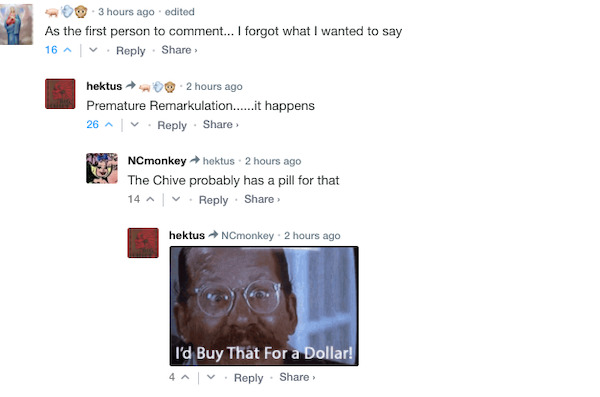 Top Comments are arguably our greatest legacy. Too bold?