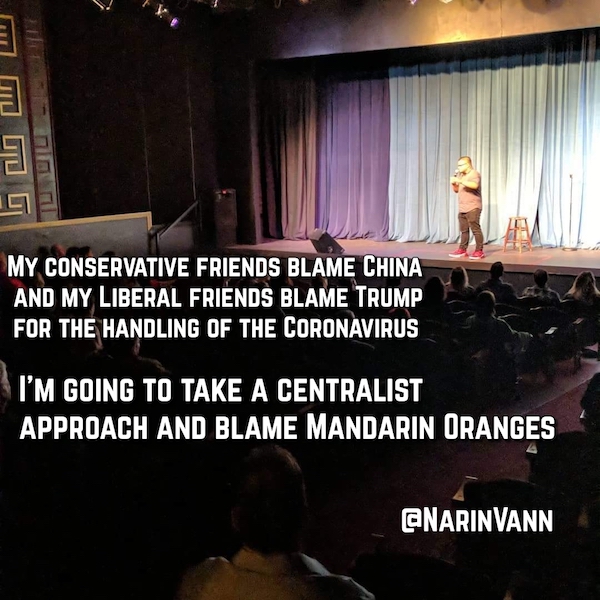 Standup comedy one-liners that had us in stitches