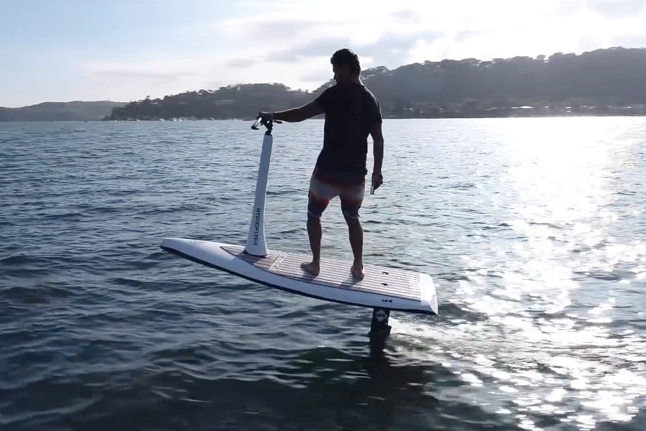 The HydroFlyer feels like a mix of a hoverboard a jet ski and flying