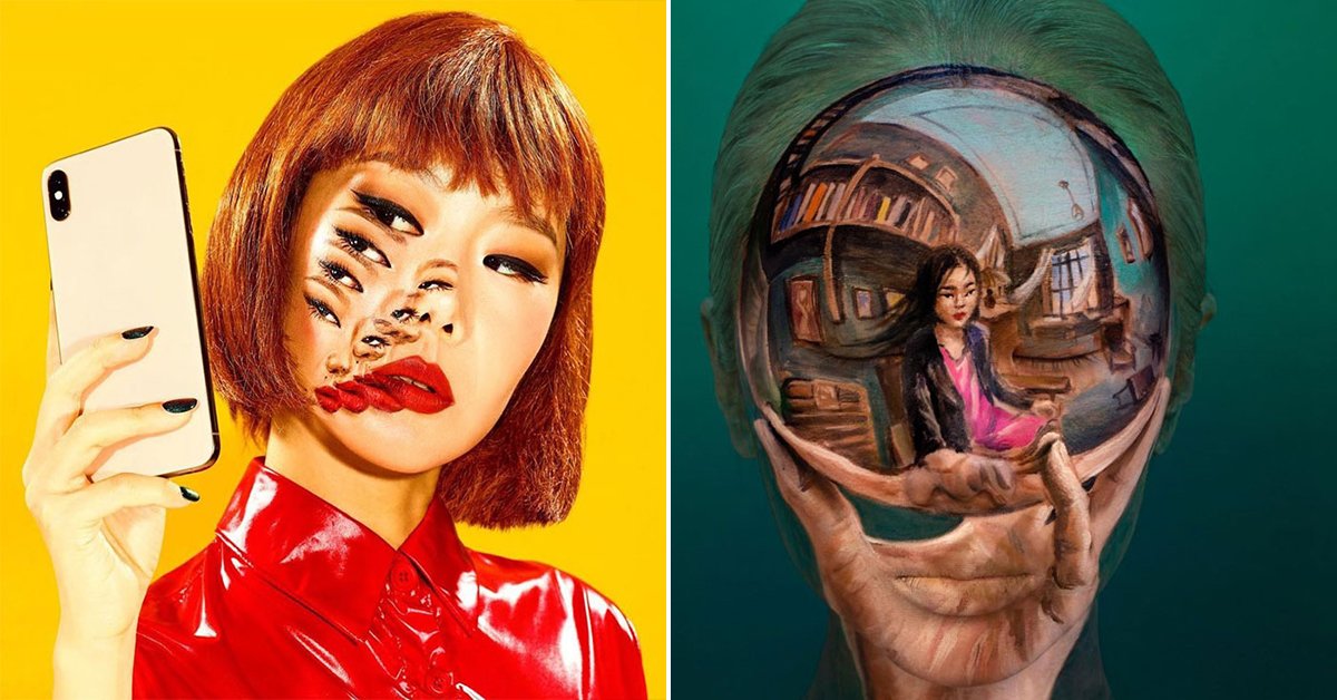 Mind-altering body & face art by a sorceress