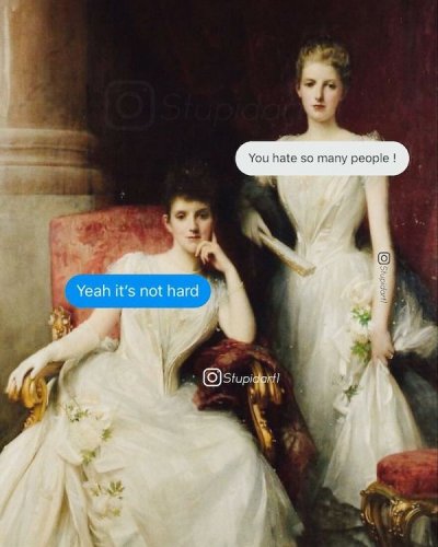 Stupid Art' adds funny captions to classic paintings