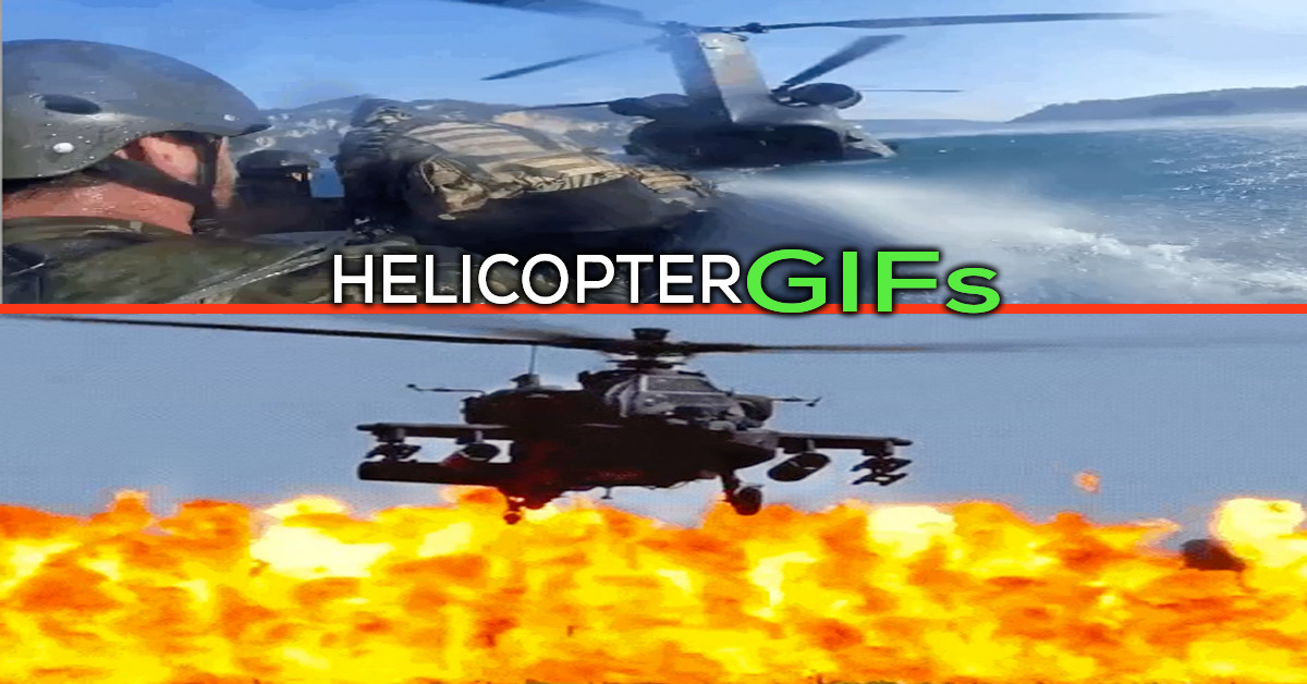 Helicopter GIFs Compilation Best Military Awesome Stunt Tricks Weapons