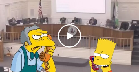 Real-life Bart Simpson pranks school board like it's Moe's (Video)