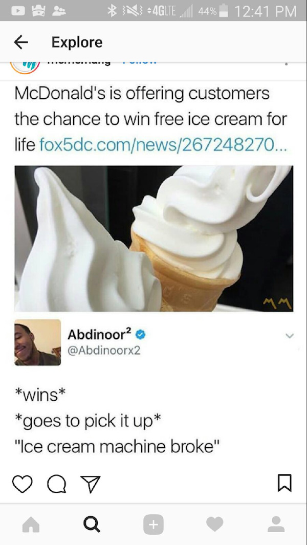 Mcdonalds ice deals cream machine memes