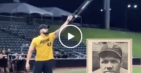 Wrestler channels Babe Ruth and calls for a CHAIR SHOT home run