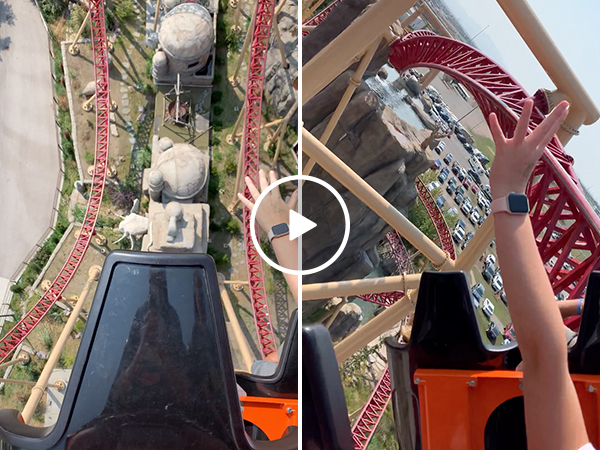 Watching this POV roller coaster ride makes me feel sick and old