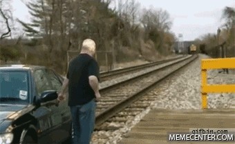 Train GIFs Idiot FAILs Stupid Crash Funny Crazy Wreck Best Compilation